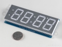 Cijferdisplay 4-Digit 7-Segments Rood 3,05cm + I2C backpack - Adafruit